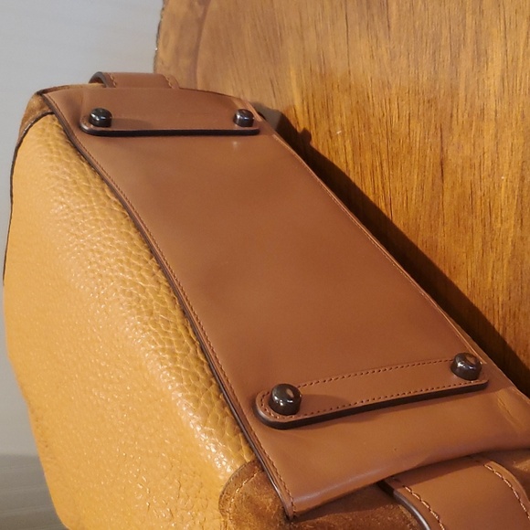 Coach Edie 42 mixed leathers squash color - Picture 10 of 15